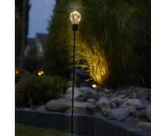 Luxform LED Solarlampe mit Erdspieß Diamant 2er Pack