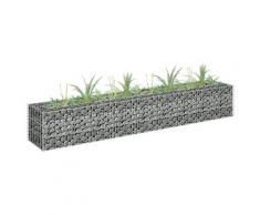 vidaXL Gabionen-Hochbeet Verzinkter Stahl 180×30×30 cm
