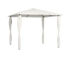 vidaXL Pavillon mit Seitenwand 3x3x2,6 m Creme 160 g/m²