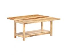vidaXL Ausziehbarer Couchtisch 90x(45-90)x45 cm Massivholz Mango