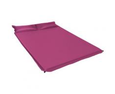 vidaXL Aufblasbare Isomatte mit Kissen 130 x 190 cm Rosa