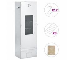 vidaXL Räucherofen mit 1 kg Hackschnitzel 44,5×29×124 cm
