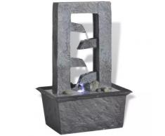 vidaXL Zimmerbrunnen mit LED-Licht Polyresin