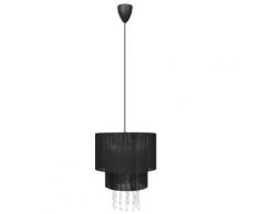 vidaXL Kronleuchter Pendelleuchte Lampe Leuchte schwarz