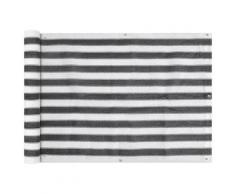 vidaXL Balkonsichtschutz HDPE 75x600 cm anthrazit und weiß