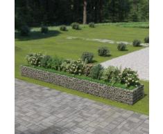 vidaXL Gabionen-Hochbeet Verzinkter Stahl 540×90×50 cm