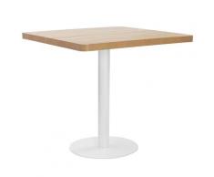 vidaXL Bistrotisch Hellbraun 80x80 cm MDF