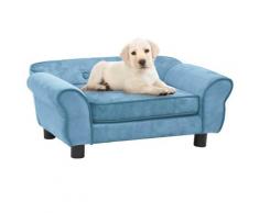 vidaXL Hundesofa Türkis 72x45x30 cm Plüsch
