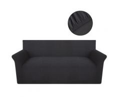 vidaXL Sofahusse Sofabezug Stretchhusse Baumwoll-Jersey Anthrazit