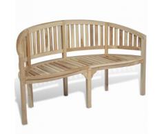 vidaXL Bananenbank 151 cm Teak