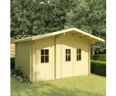 vidaXL Blockhaus 44 mm 410×320×264 cm Massivholz Kiefer