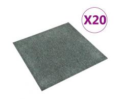 vidaXL Teppichfliesen 20 Stk. 5 m² Grün