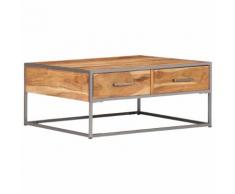 vidaXL Couchtisch 75 x 75 x 35 cm Massivholz Akazie