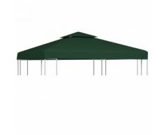 vidaXL Pavillon-Ersatzdach 310 g/m² Grün 3x3 m