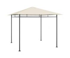 vidaXL Pavillon 3x3x2,7 m Taupe 180 g/m²