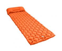 vidaXL Aufblasbare Isomatte mit Kissen 58x190 cm Orange