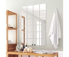 vidaXL 24-tlg. Spiegelfliesen-Set Quadratisch Glas