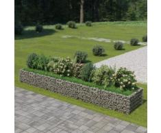 vidaXL Gabionen-Hochbeet Verzinkter Stahl 450×90×50 cm