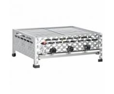 vidaXL Gastro-Gasgrill BBQ Bräter 3 Brenner Edelstahl