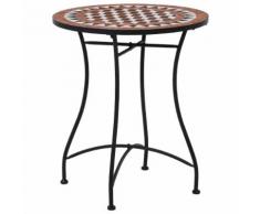 vidaXL Mosaik-Bistrotisch Braun 60 cm Keramik