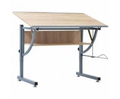 vidaXL Kinderschreibtisch Eichefarben 110×60×87 cm MDF
