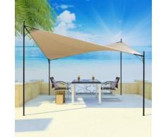 vidaXL Sonnensegel mit Gestell Pavillon 3x3 m