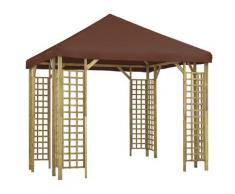 vidaXL Pavillon 3 x 3 m Braun