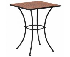 vidaXL Mosaik-Bistrotisch Terrakotta 60 cm Keramik