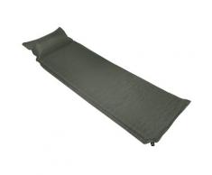 vidaXL Aufblasbare Isomatte mit Kissen 55 x 185 cm Dunkelgrün