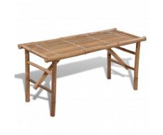 vidaXL Gartenbank Klappbar 118 cm Bambus