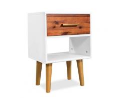 vidaXL Nachttisch Akazienholz Massiv 40 x 30 x 45 cm