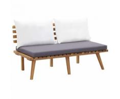 vidaXL Gartenbank mit Kissen 115 cm Massivholz Akazie