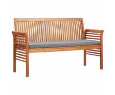 vidaXL 3-Sitzer Gartenbank mit Kissen 150 cm Massivholz Akazie