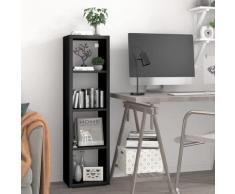 vidaXL Würfelregal Schwarz 37x29,5x134,5 cm MDF
