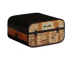 vidaXL Truhe 60 x 60 x 35 cm Recyceltes Massivholz