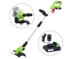 vidaXL Teleskop-Rasentrimmer mit Akkupack 20 V 1500 mAh Li-Ionen
