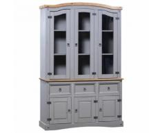 vidaXL Buffetschrank Mexiko-Stil Kiefer Corona Grau