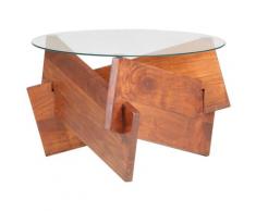 vidaXL Couchtisch 60 cm Massivholz Akazie