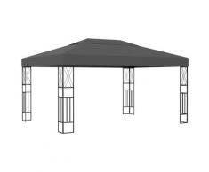 vidaXL Pavillon 3×4 m Anthrazit Stoff
