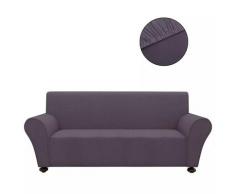 vidaXL Sofahusse Sofabezug Stretchhusse Anthrazit Polyester-Jersey