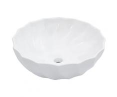 vidaXL Waschbecken 46 x 17 cm Keramik Weiß