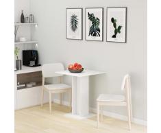 vidaXL Bistrotisch Weiß 60×60×75 cm Spanplatte