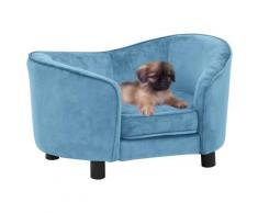 vidaXL Hundesofa Türkis 69x49x40 cm Plüsch