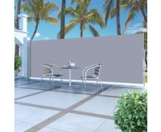 vidaXL Ausziehbare Seitenmarkise 180 x 500 cm Grau