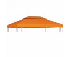 vidaXL Pavillon-Dachplane Ersatzdach 310 g/m² Terracotta-Rot 3×4 m