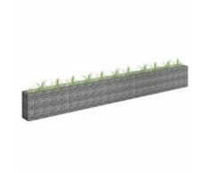 vidaXL Gabionen-Hochbeet Verzinkter Stahl 450×30×60 cm