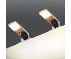 vidaXL Spiegelleuchten 2 Stk. 2 W Warmweiß