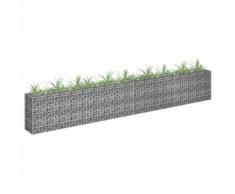vidaXL Gabionen-Hochbeet Verzinkter Stahl 360×30×60 cm