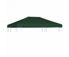 vidaXL Pavillondach 310 g/m² 4x3 m Grün