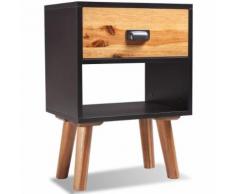 vidaXL Nachttisch Akazienholz Massiv 40x30x58 cm